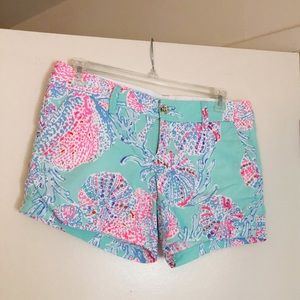 Lilly Pulitzer Callahan Shorts in Minty Fresh Fansea